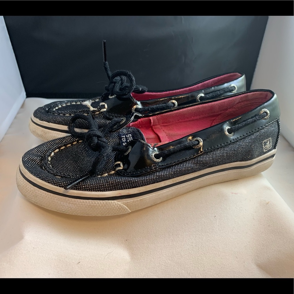 Sperry “Biscayne” Sparkly Boat Shoe Sz 2